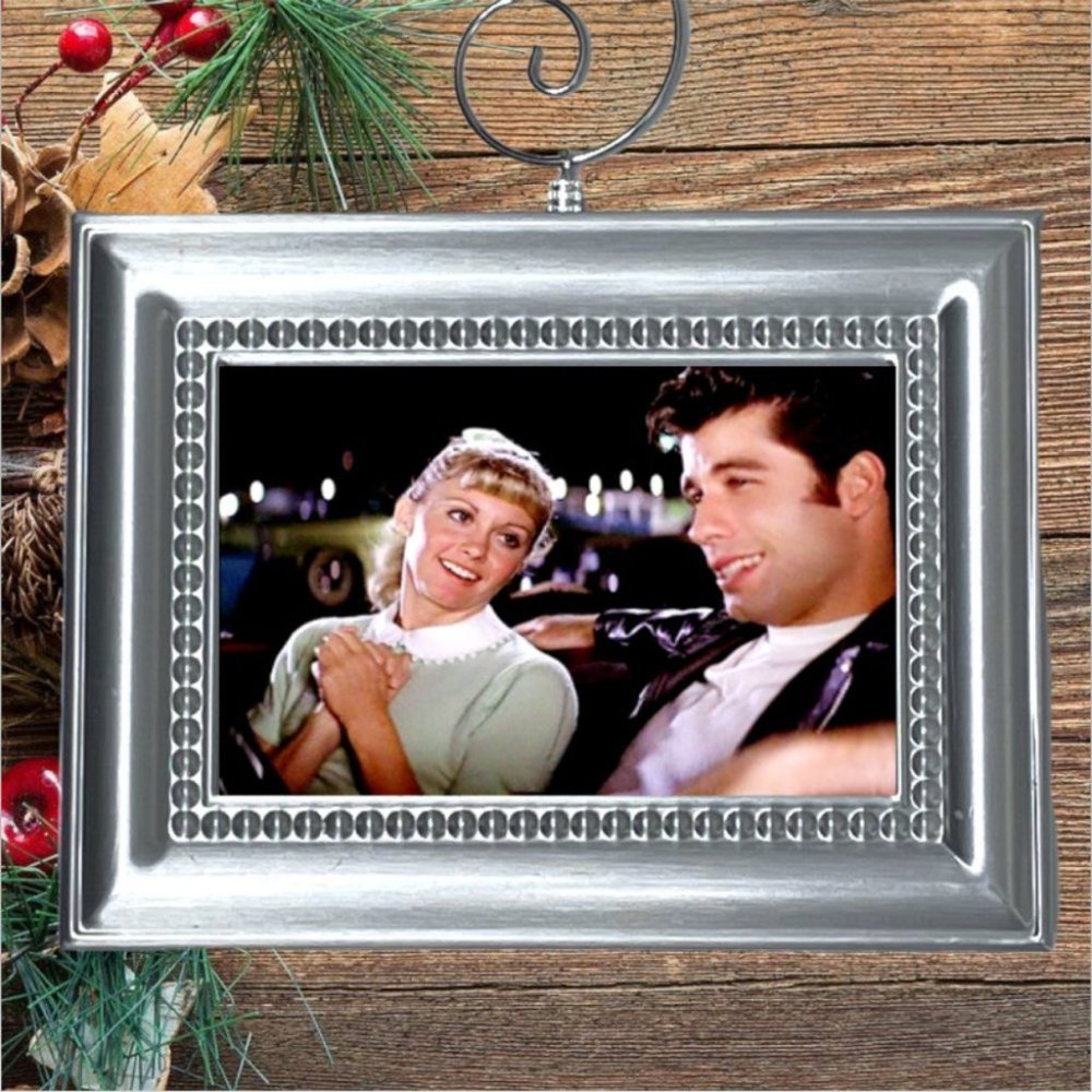 Grease Movie John Travolta & Olivia Newton John Christmas Tree Ornament